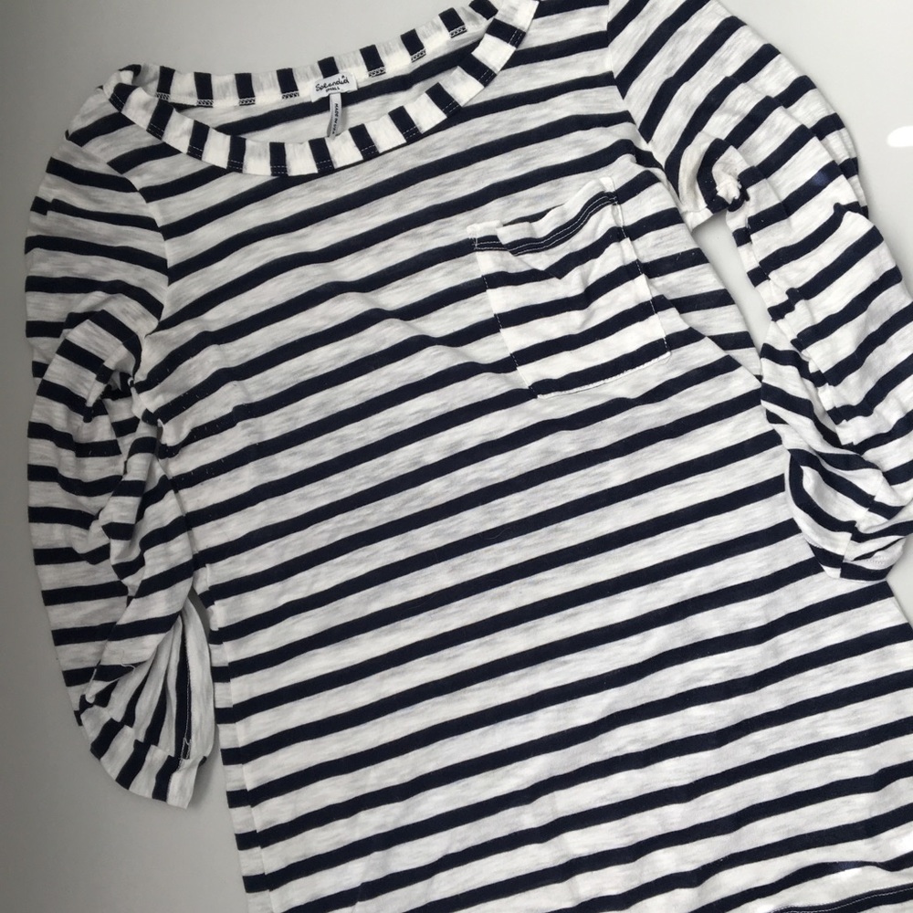 Splendid navy/white tee